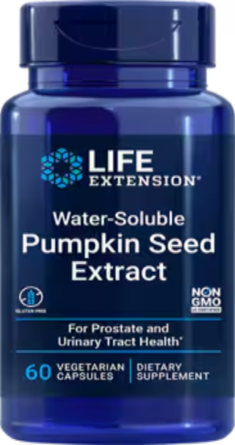 Water-Soluble Pumpkin Seed Extract 60 Vegetarian Capsules