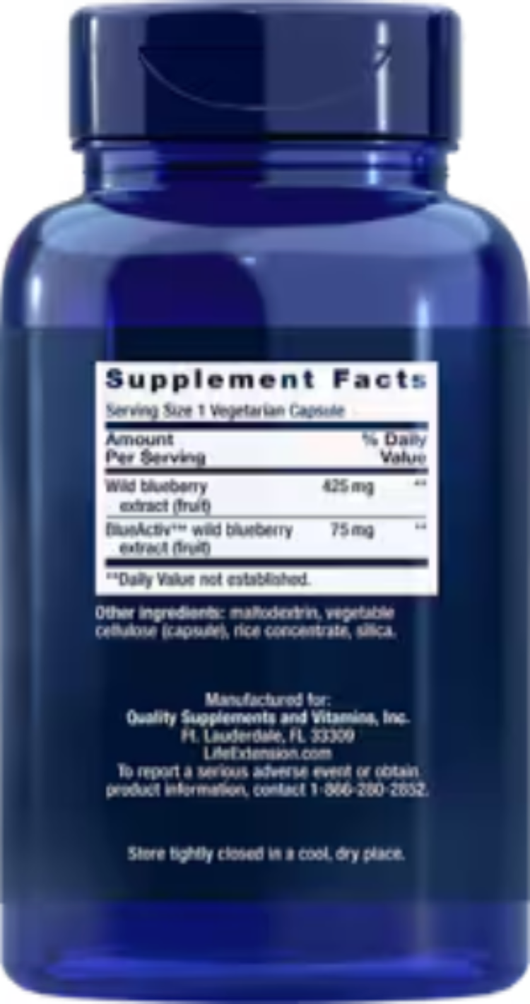 Blueberry Extract 60 Vegetarian Capsules