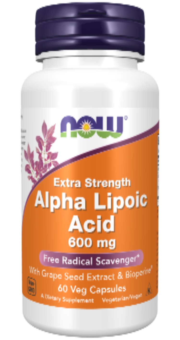 Alpha Lipoic Acid Extra Strength 600 mg 60 Veg Capsules