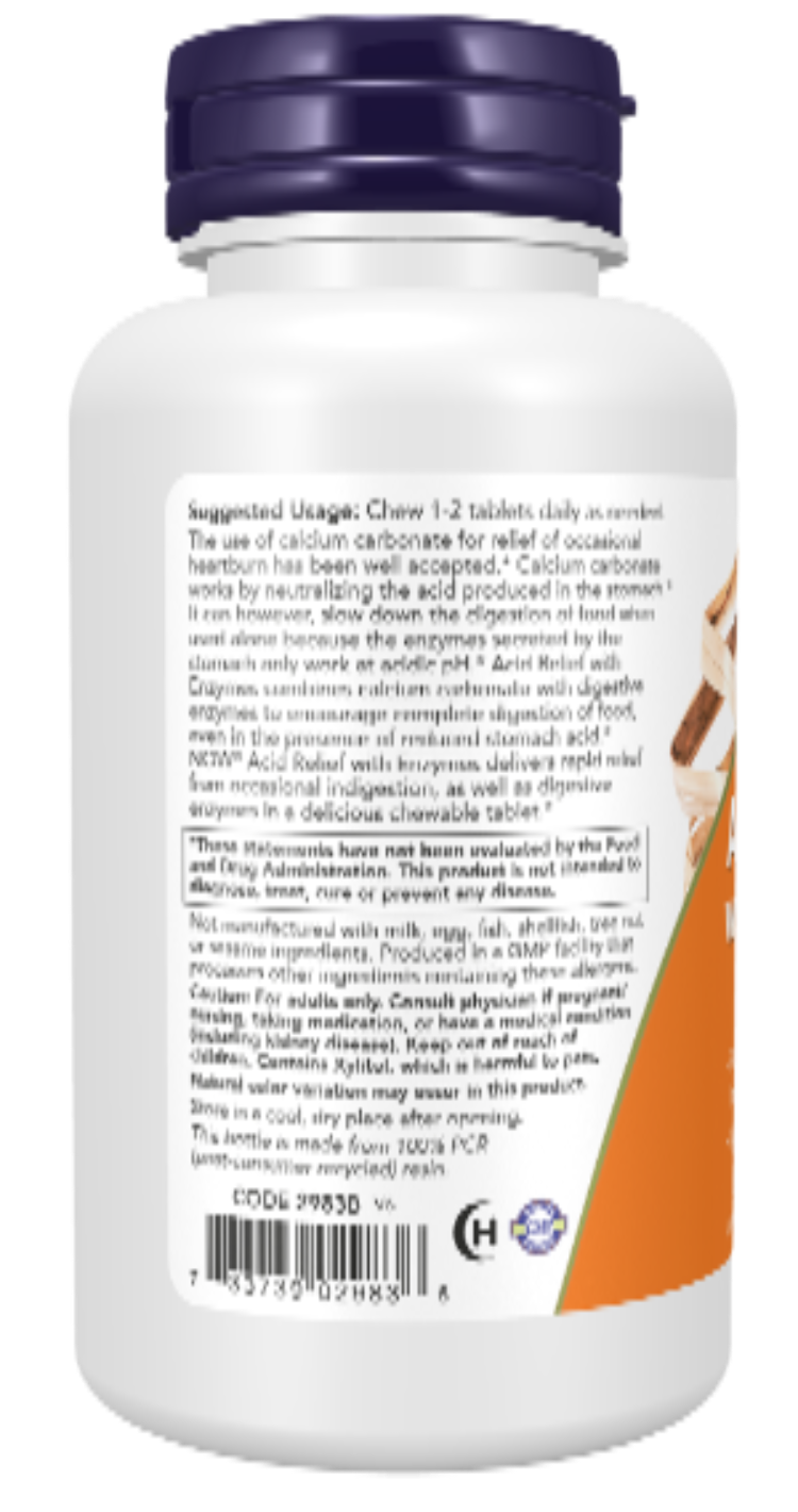 Acid Relief with Enzymes 60 Chewables