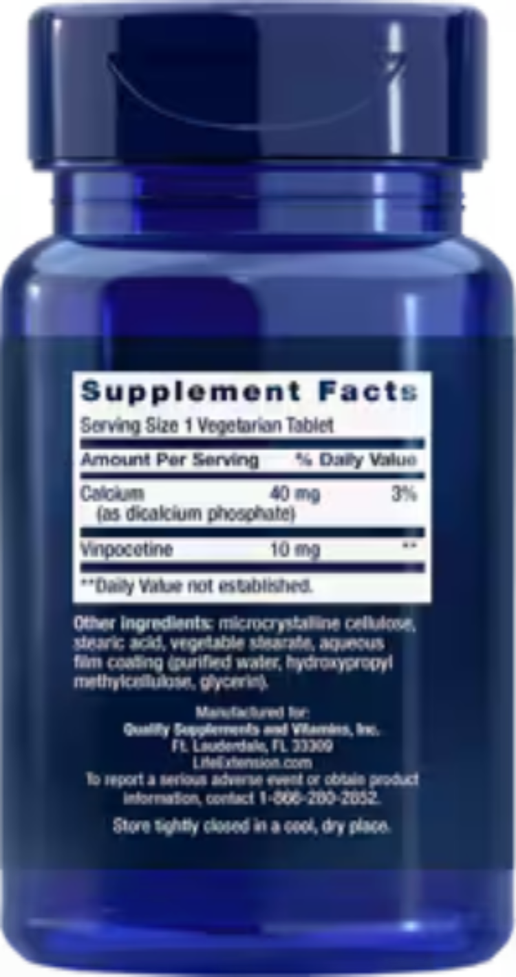Vinpocetine 10 mg 100 Vegetarian Tablets
