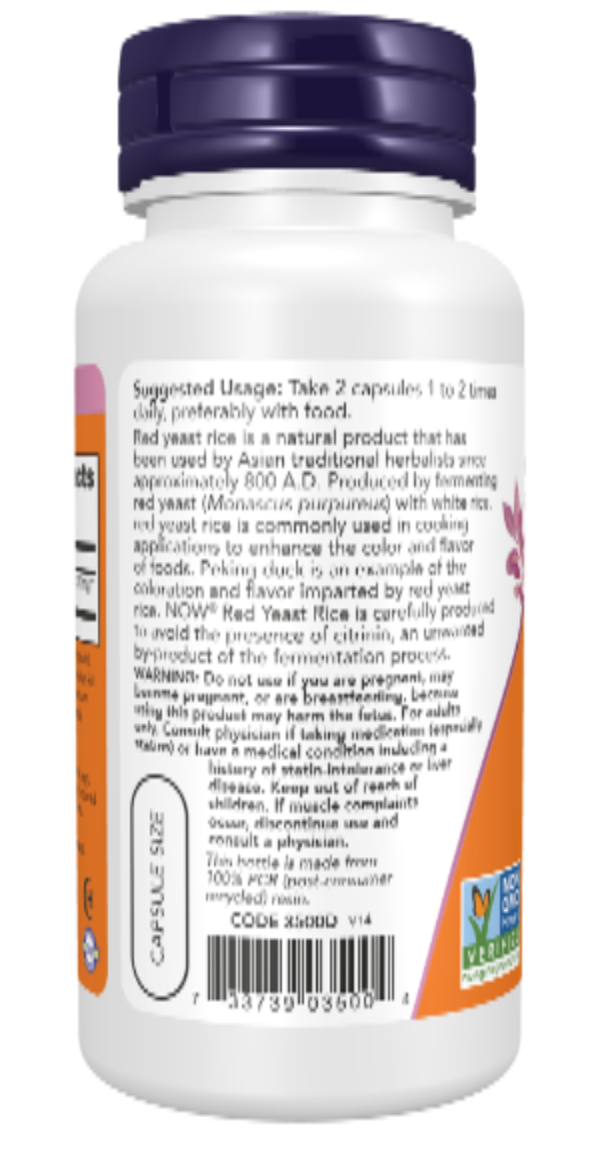 Red Yeast Rice 600 mg 60 Veg Capsules