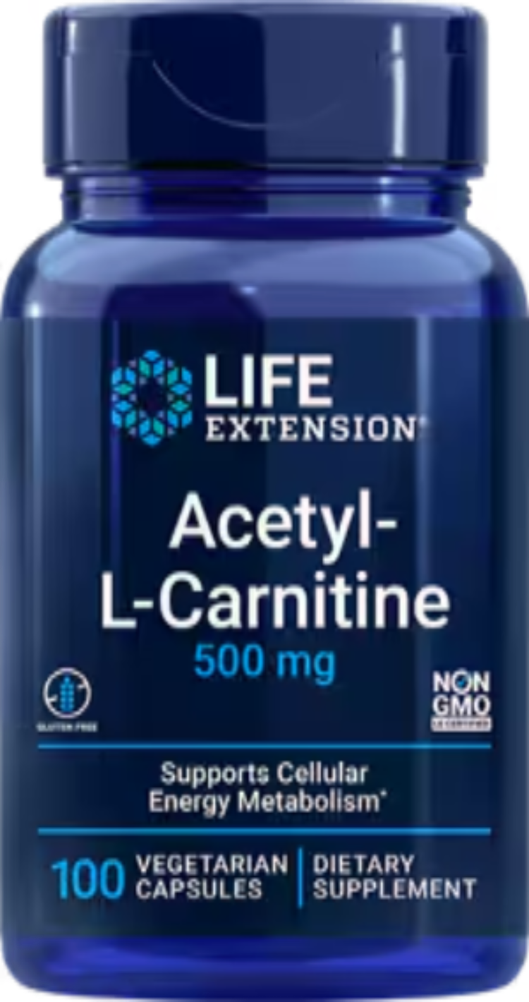 Acetyl-L-Carnitine 500 mg 100 Vegetarian Capsules