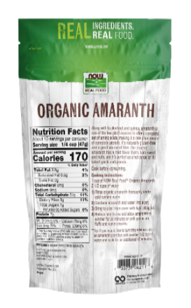 Amaranth Whole Grain Organic 1 Lb