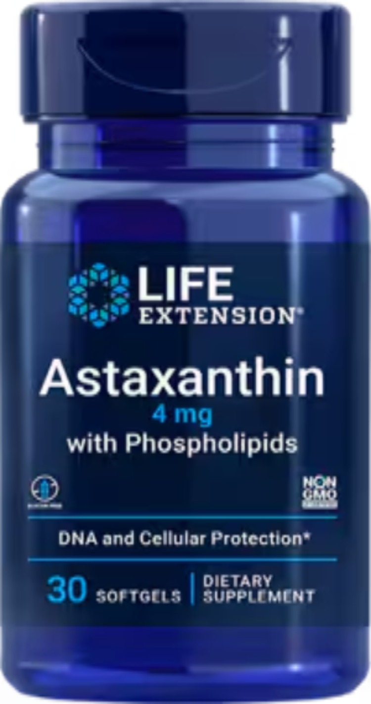 Astaxanthin with Phospholipids 4 mg 30 Softgels