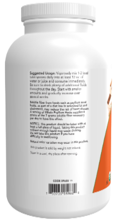 Whole Psyllium Husks Organic 12 oz