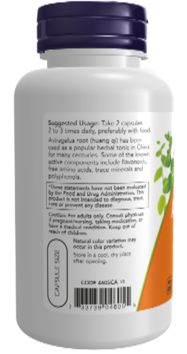Astragalus 500 mg 100 Veg Capsules