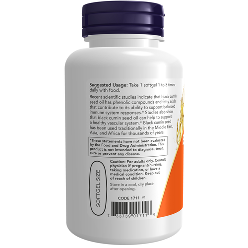 Black Cumin Seed Oil 1000 Mg 60 Softgels
