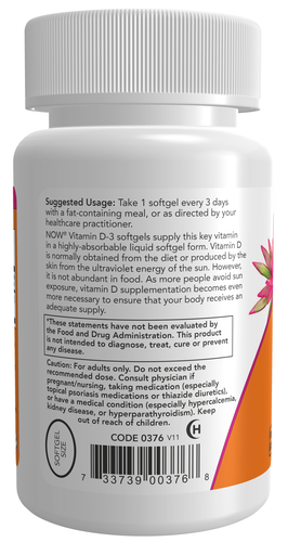 Vitamin D-3 10,000 IU 120 Softgels