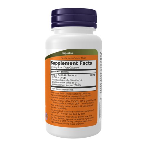 8 Billion Acidophilus & Bifidus 120 Veg Capsules
