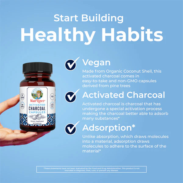 Activated Charcoal Capsules 40 ct