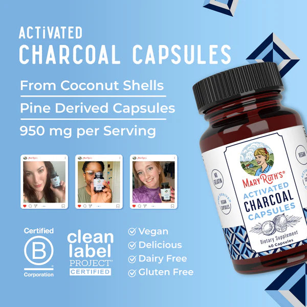 Activated Charcoal Capsules 40 ct