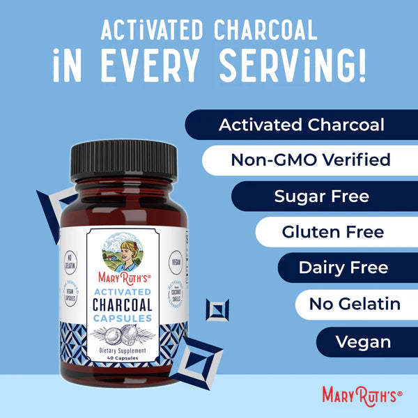 Activated Charcoal Capsules 40 ct