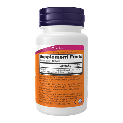 Vitamin D3 2000 IU 120 Softgels