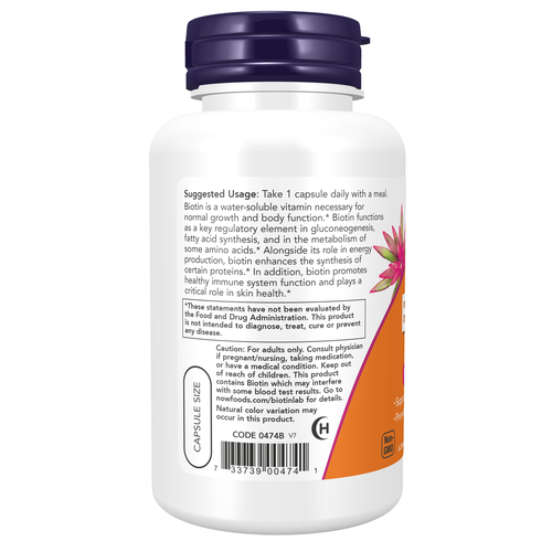 Biotin 5,000 mcg 120 Veg Capsules