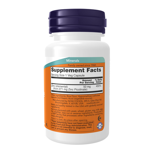 Zinc Picolinate 50 mg 60 Veg Capsules