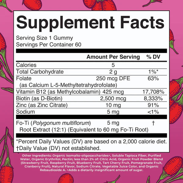 Biotin Gummies 60 ct