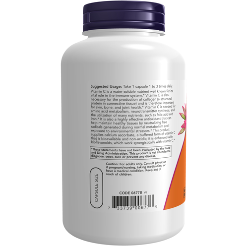 Vitamin C-500 Calcium Ascorbate-C 250 Veg Capsules
