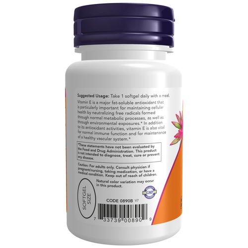 Vitamin E-400 With Mixed Tocopherols 50 Softgels