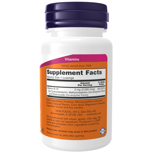 Vitamin B-12 2,000 mcg 100 Lozenges