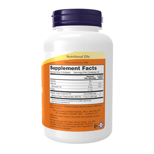 Virgin Coconut Oil 1000 Mg 120 Softgels