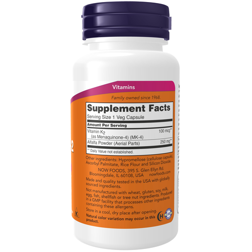Vitamin K-2 100 mcg Veg 100 Capsules