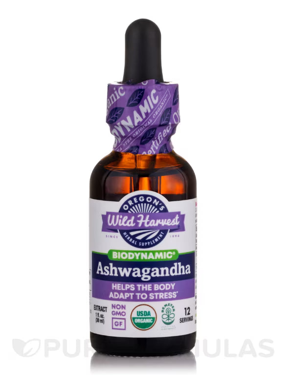 Ashwagandha Biodynamic Herbal Tonic 2 oz