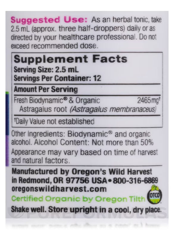 Astragalus Biodynamic 1 oz