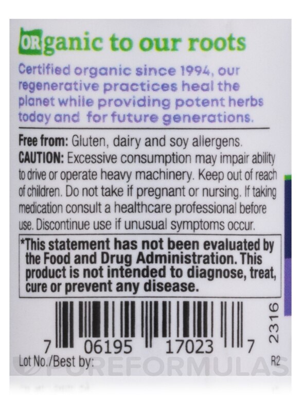 Valerian Biodynamic Herbal Tonic 1 oz