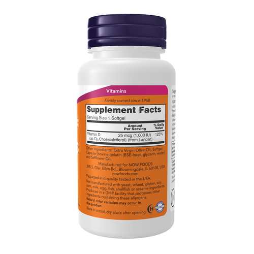 Vitamin D-3 1000 IU 360 Softgels