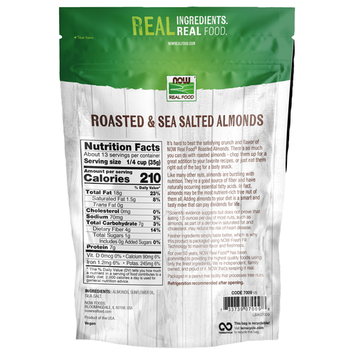 Almonds Roasted & Sea Salted 1 Lb