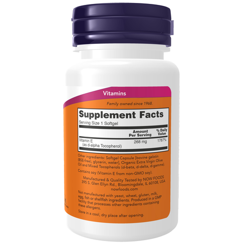Vitamin E-400 With Mixed Tocopherols 50 Softgels