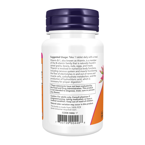 Vitamin B-1 100 mg 100 Tablets