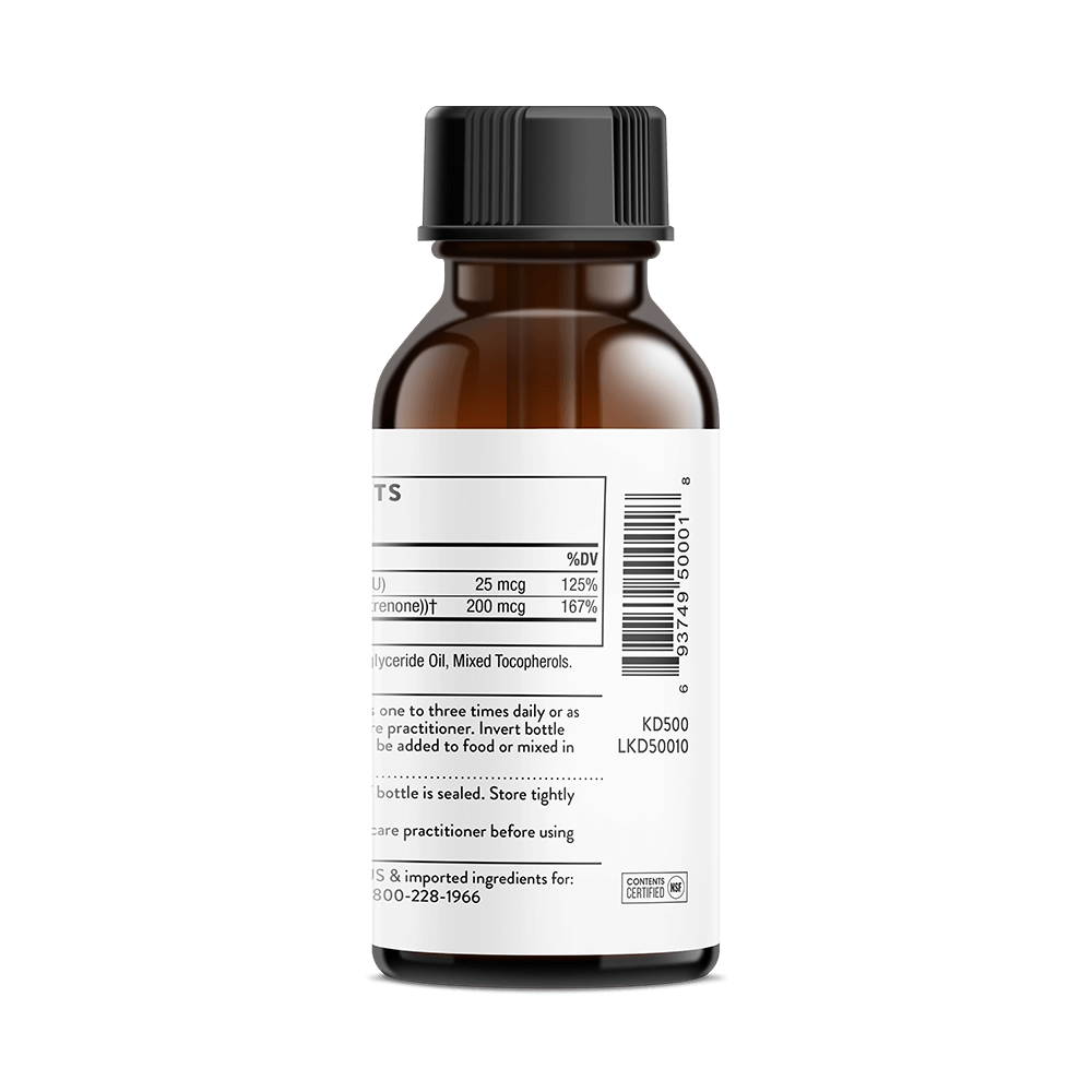 Vitamin D + K2 Liquid - 1 fl. oz 30 ml
