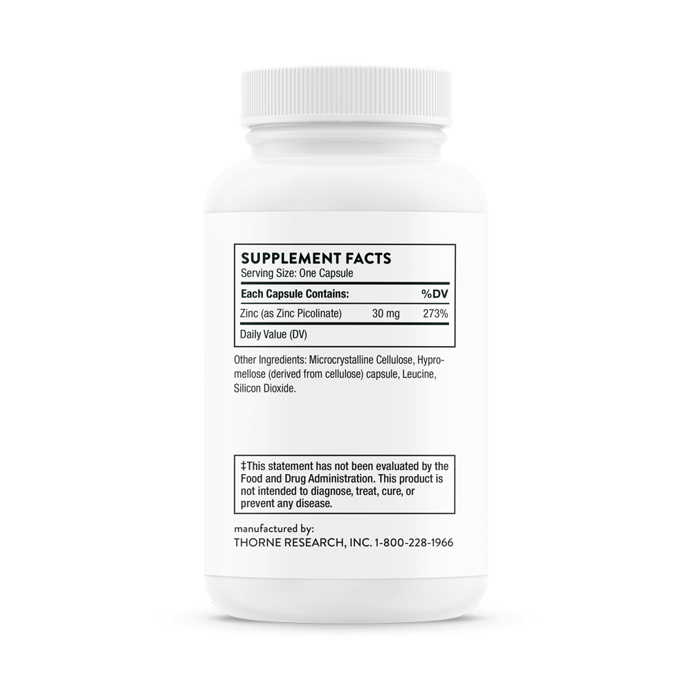 Zinc Picolinate 30 mg NSF Certified for Sport - 60 Capsules