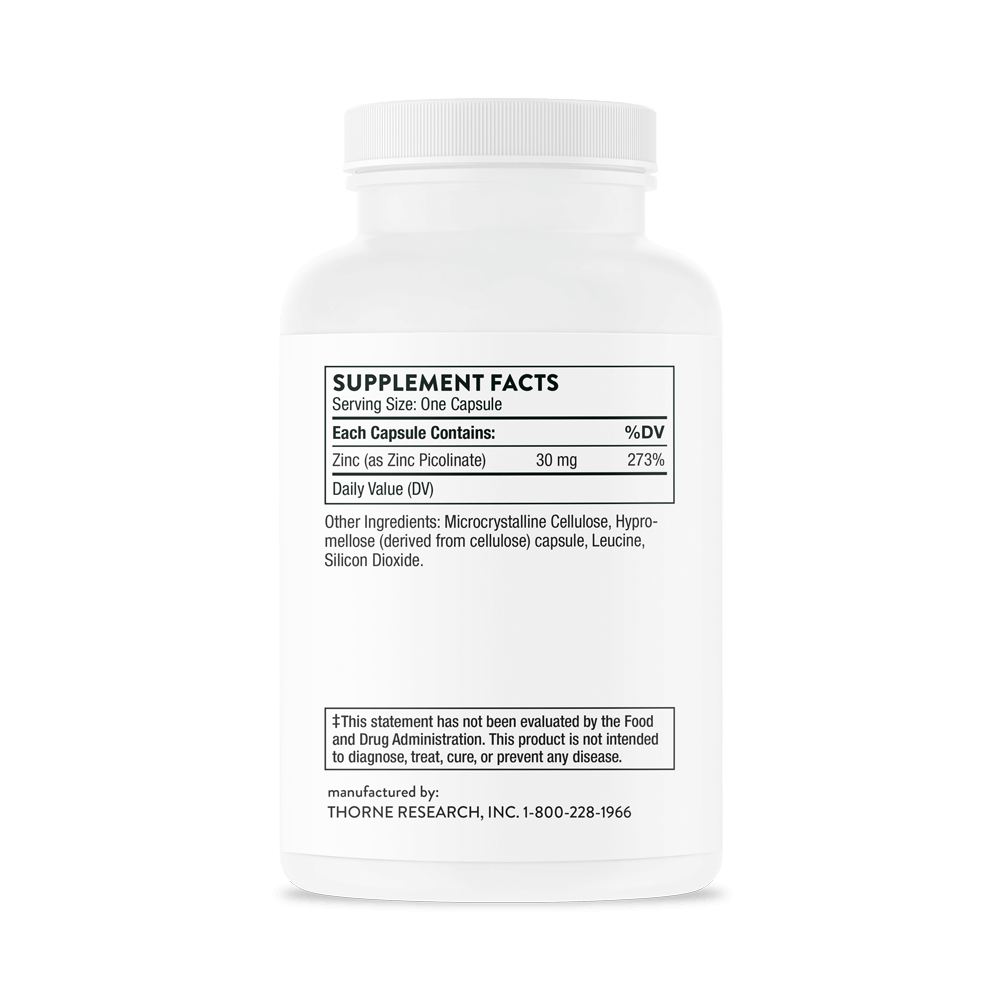 Zinc Picolinate 30 mg - 180 Capsules