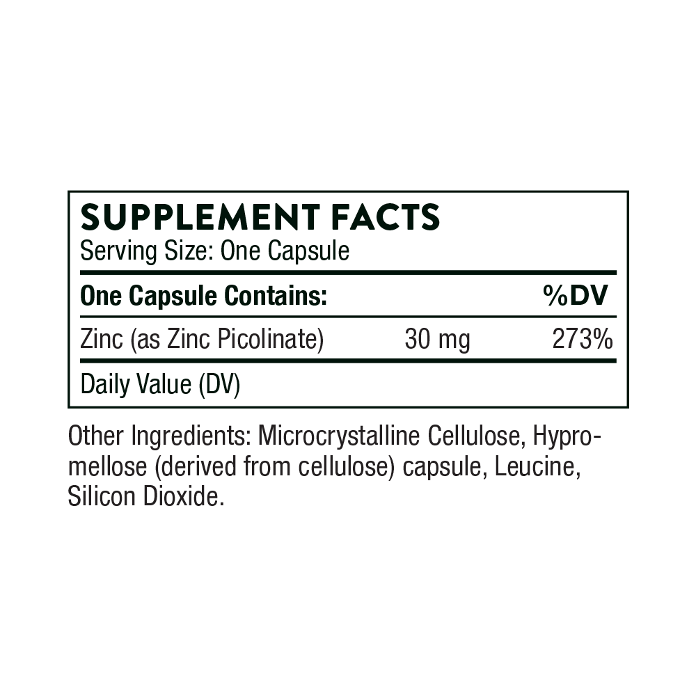Zinc Picolinate 30 mg - 180 Capsules