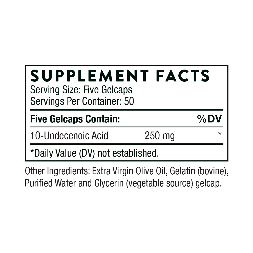 Undecylenic Acid - 250 Gelcaps