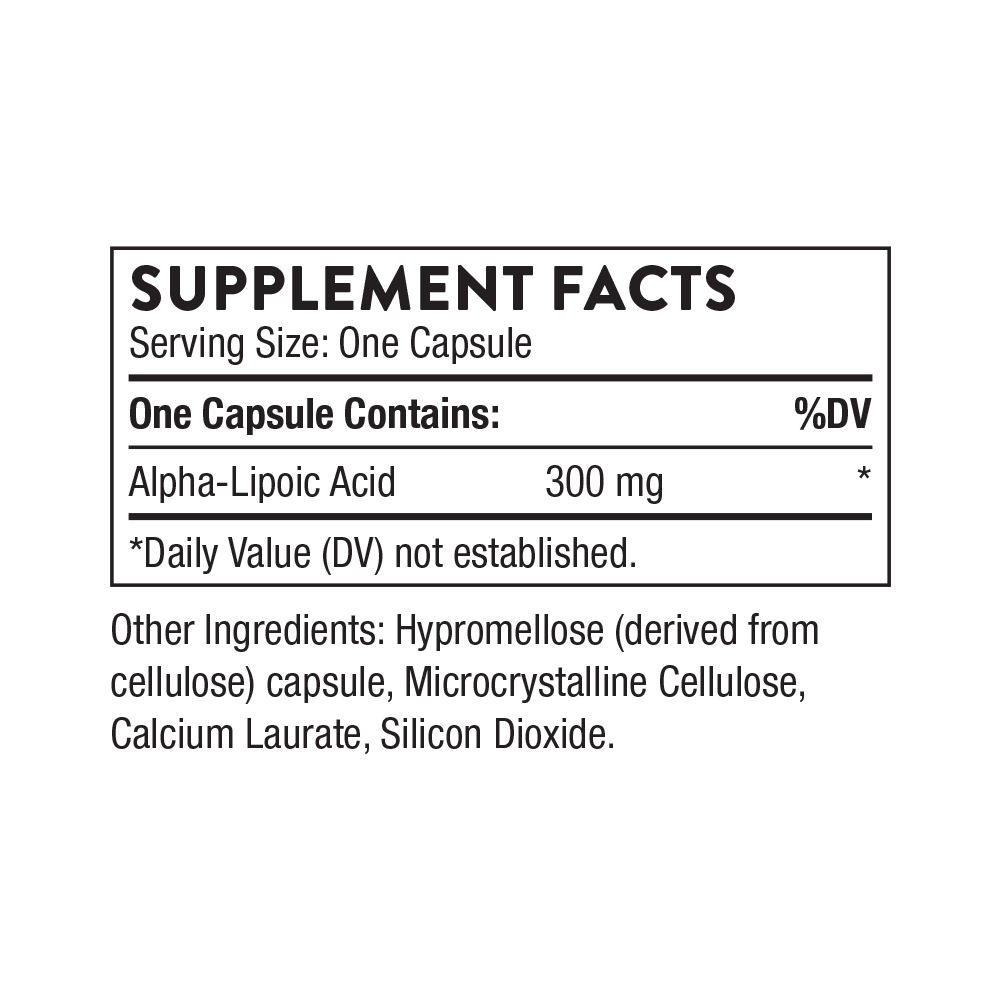 Alpha Lipoic Acid - 60 Capsules