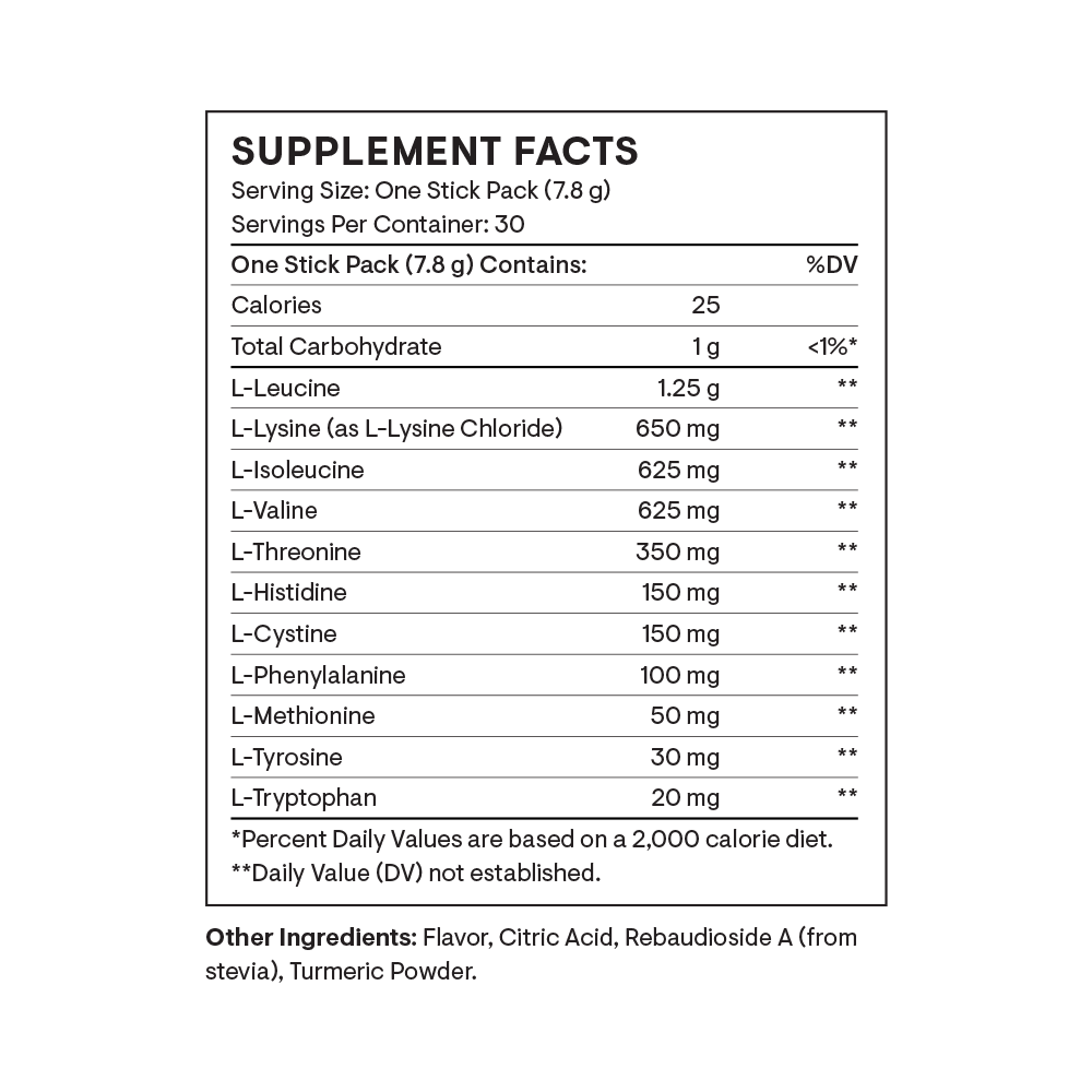 Amino Complex Lemon Flavored - 30 Stick Packs