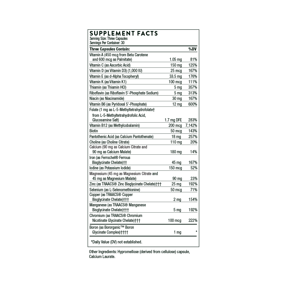 Basic Prenatal - 90 Capsules