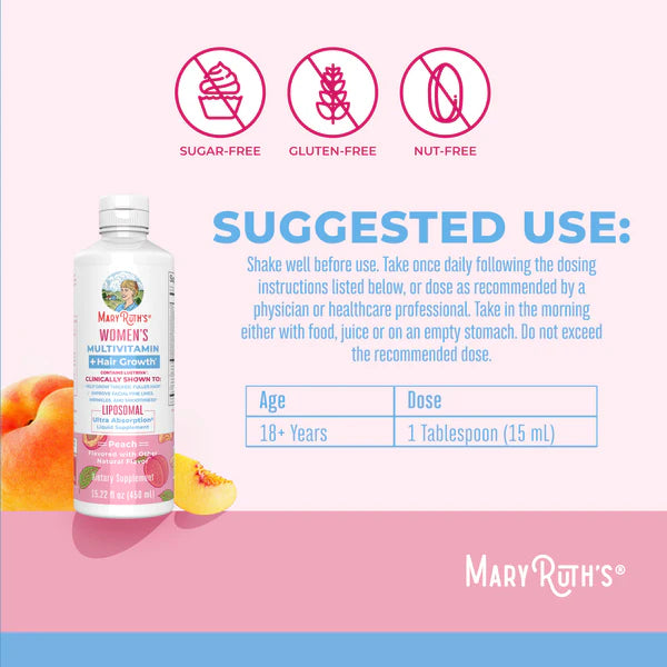 Women's Multivitamin + Hair Growth Liposomal 15.22 oz