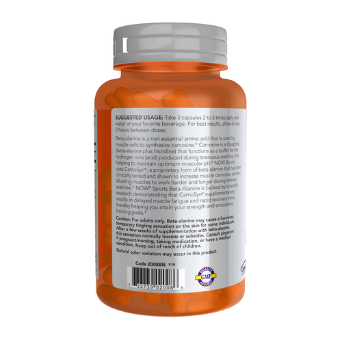 Beta-Alanine 750 mg 120 Veg Capsules