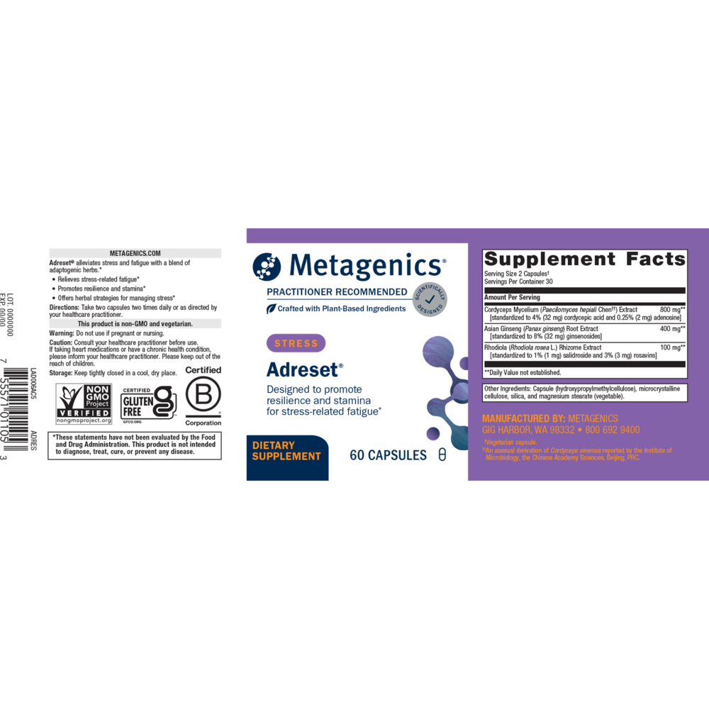 Adreset - 60 Capsules