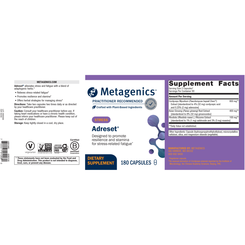 Adreset - 180 Capsules