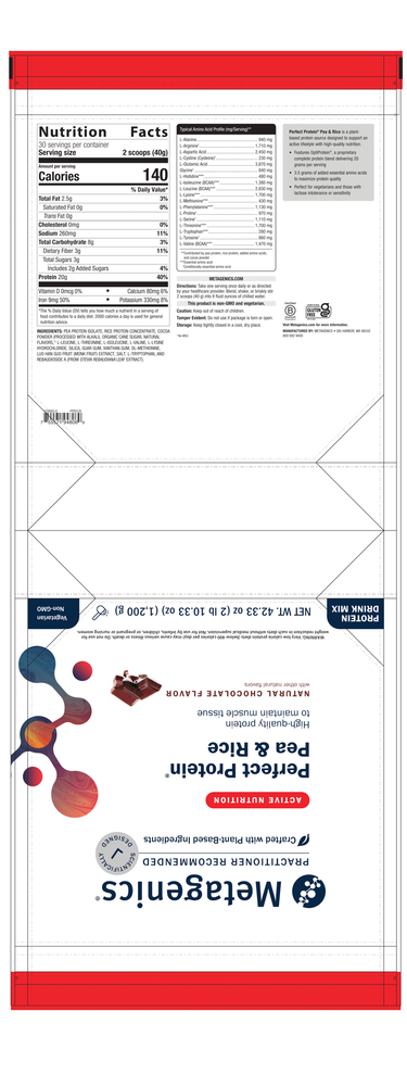 Perfect Protein Pea & Rice Chocolate Flavor - 42.33 oz 1,200 Grams