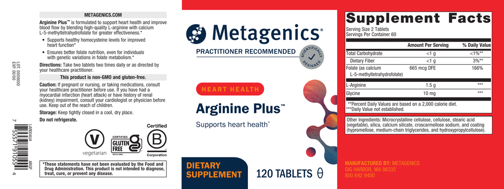 Arginine Plus - 120 Tablets