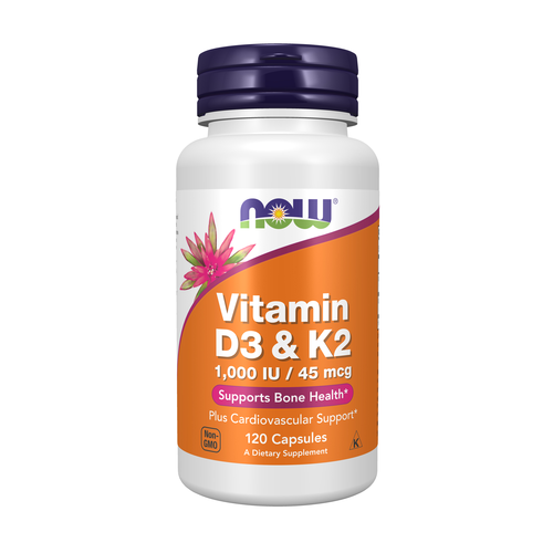 Vitamin D-3 & K-2 120 Capsules