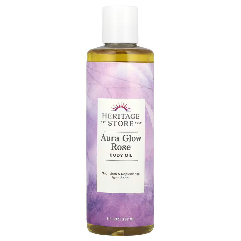 Heritage Store Aura Glow Body Oil Rose 8 fl oz