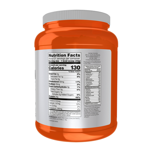 Whey Protein Concentrate Unflavored Powder 1.5 Lb